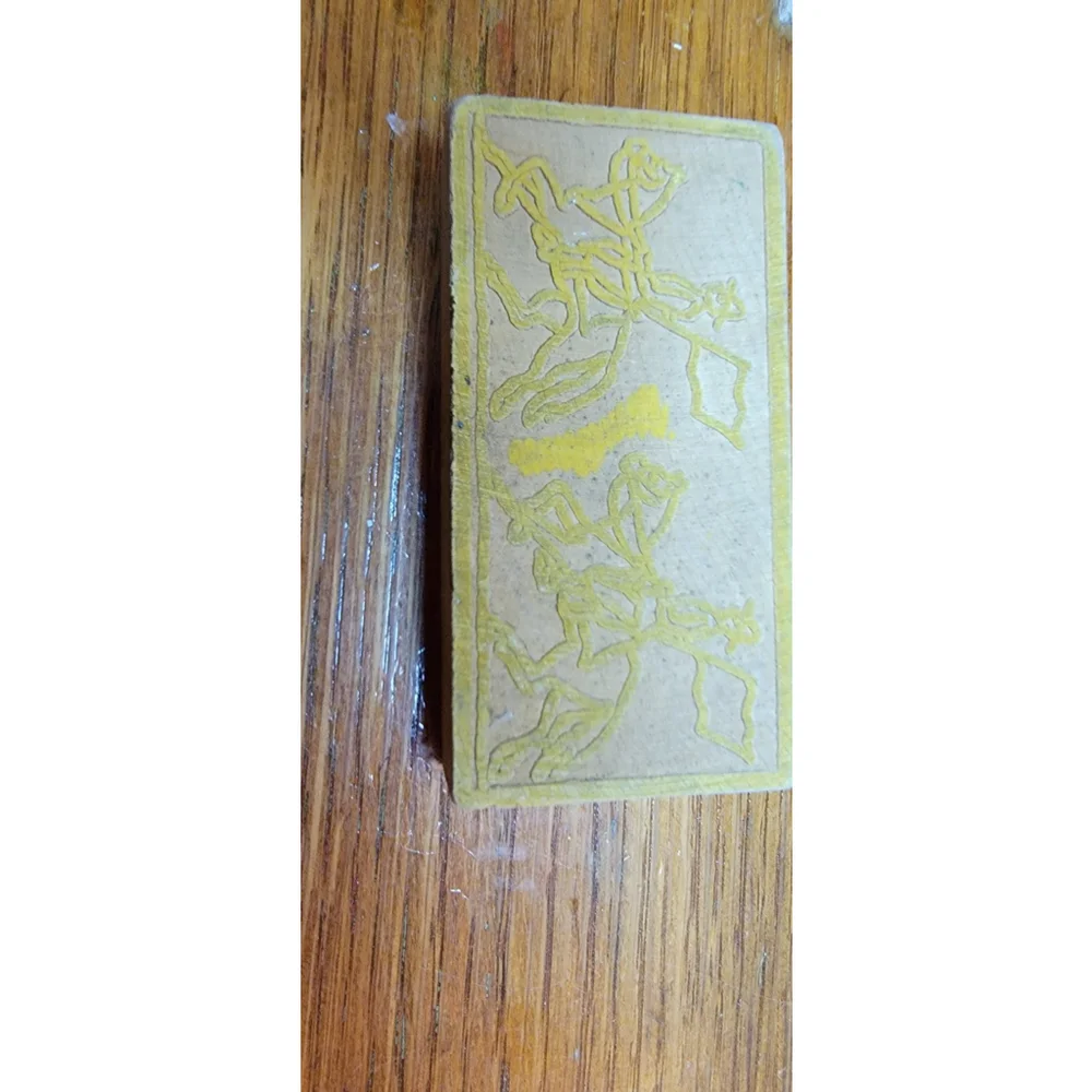 VINTAGE 1920'S OR 30'S TOY PRINT BLOCKS FOR PRESSING DESIGNS IN CLAY
